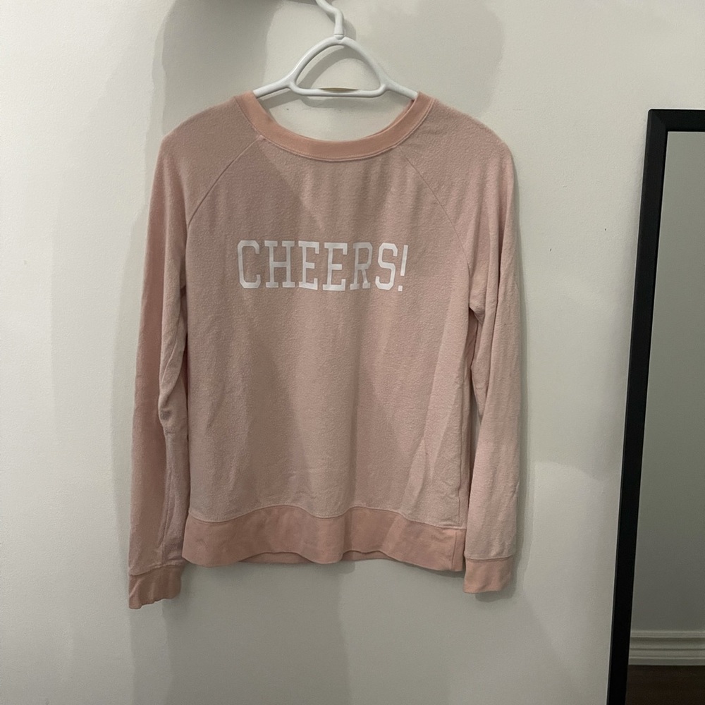 Pink crewneck sweater